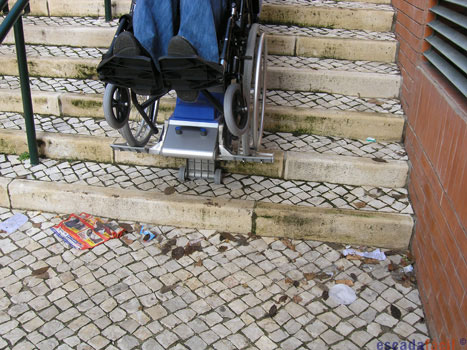 Elevadores de Escadas Portáteis para cadeira de rodas