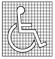  símbolo internacional de acessibilidade consiste numa figura estilizada de uma pessoa em cadeira de rodas