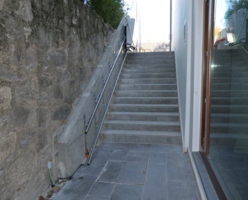 Plataforma escadas reta